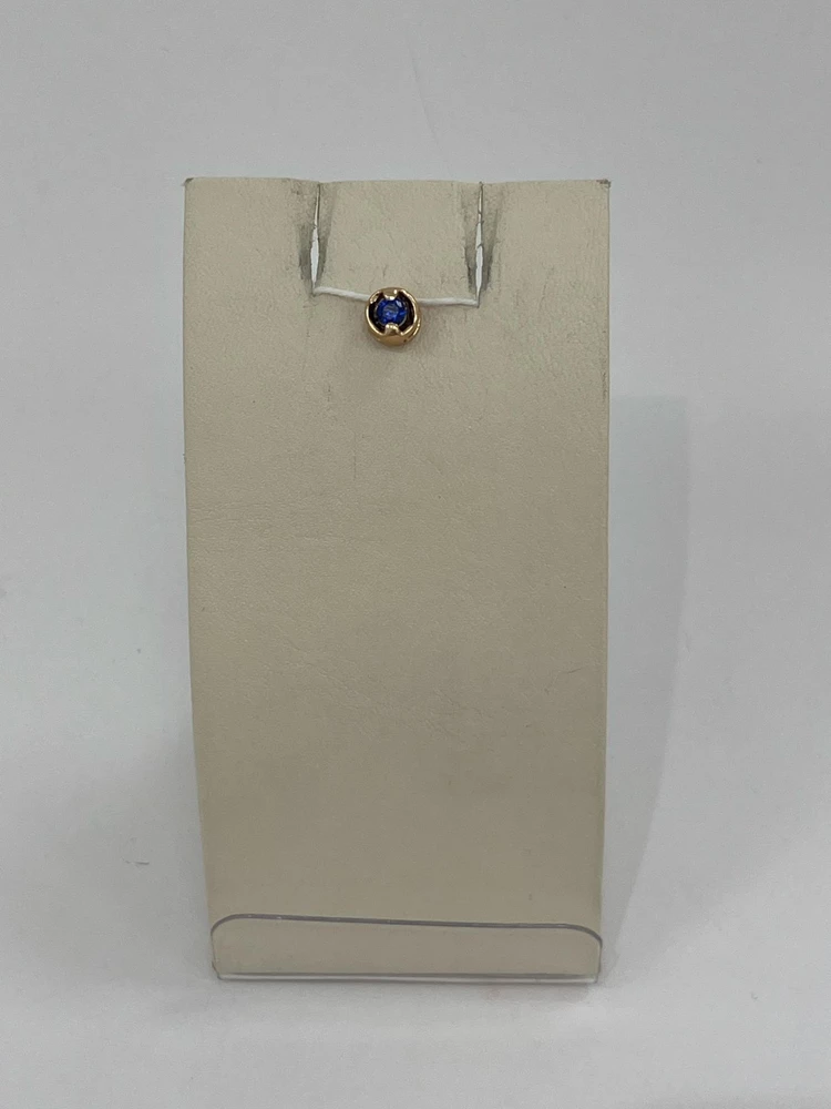 Подвес с фианитом из красного золота 585 пробы