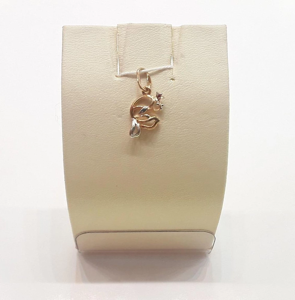 Подвес из красного золота 585 пробы