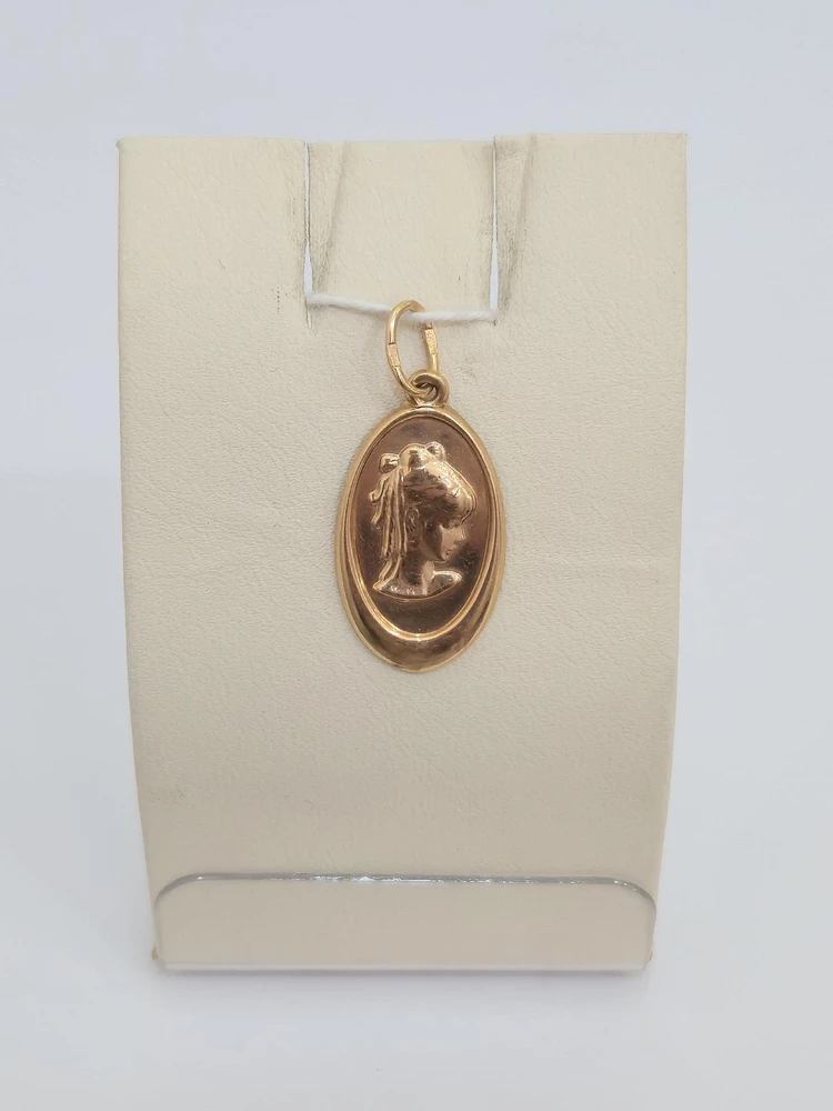 Подвес из красного золота 585 пробы