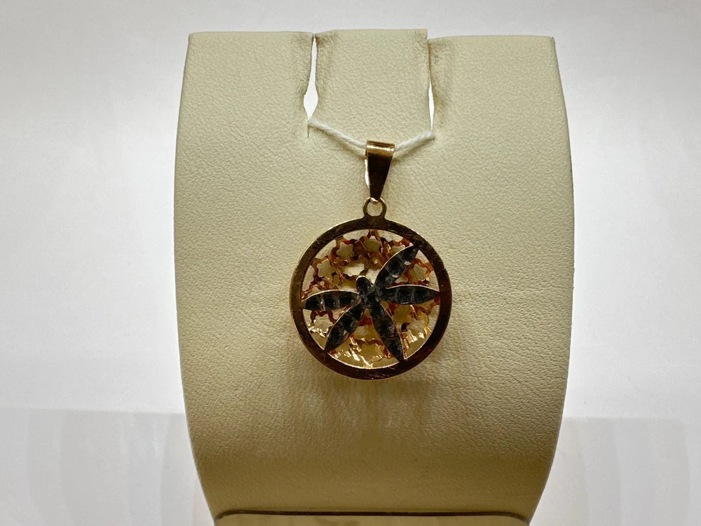 Подвес из красного золота 585 пробы