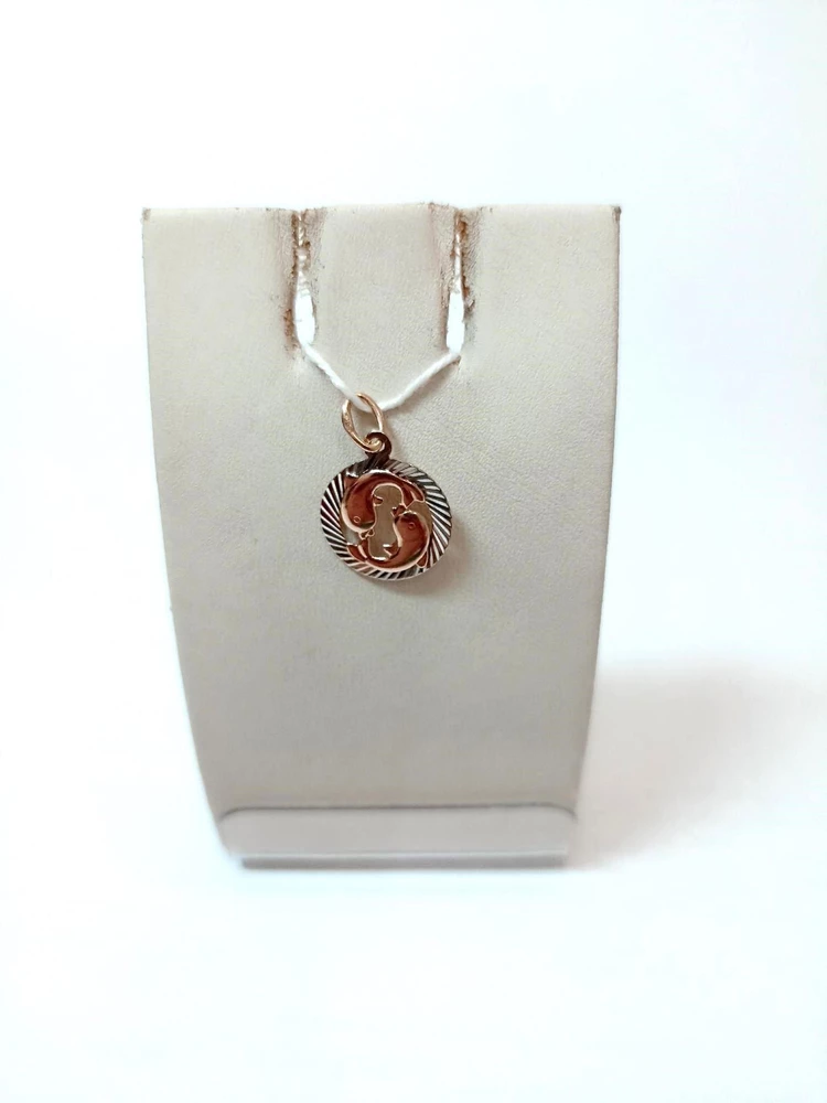 Подвес из красного золота 585 пробы