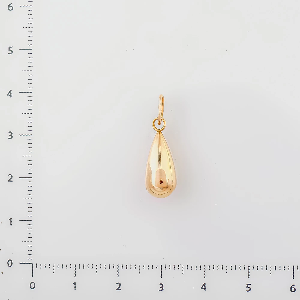 Подвес из красного золота 585 пробы