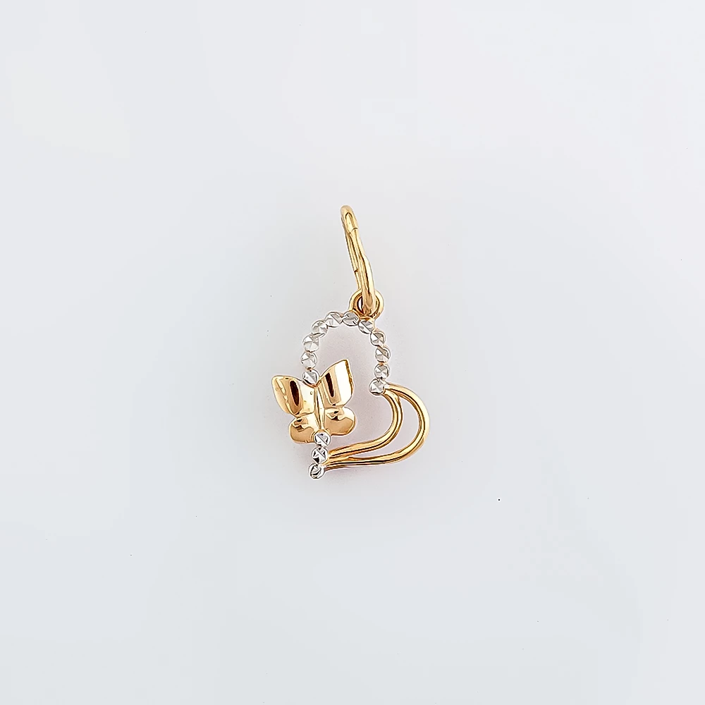 Подвес из красного золота 585 пробы