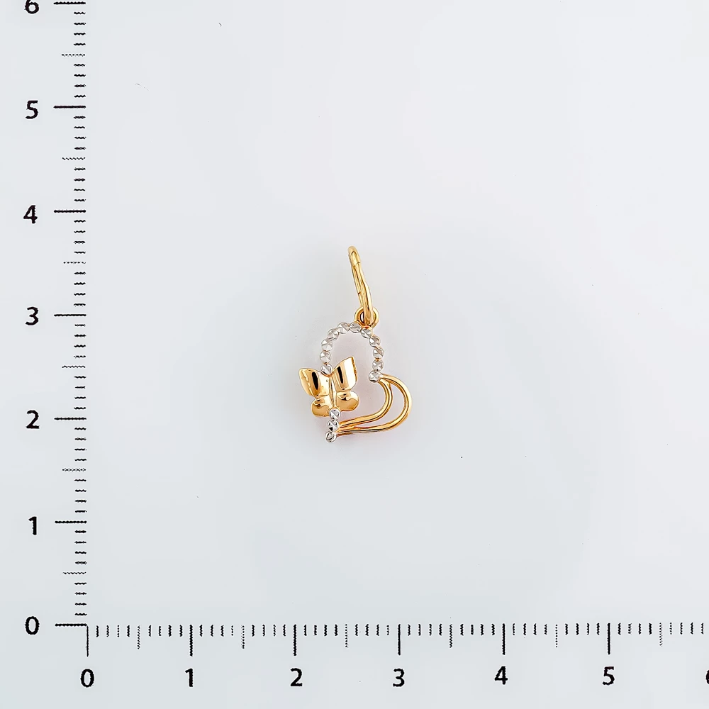 Подвес из красного золота 585 пробы