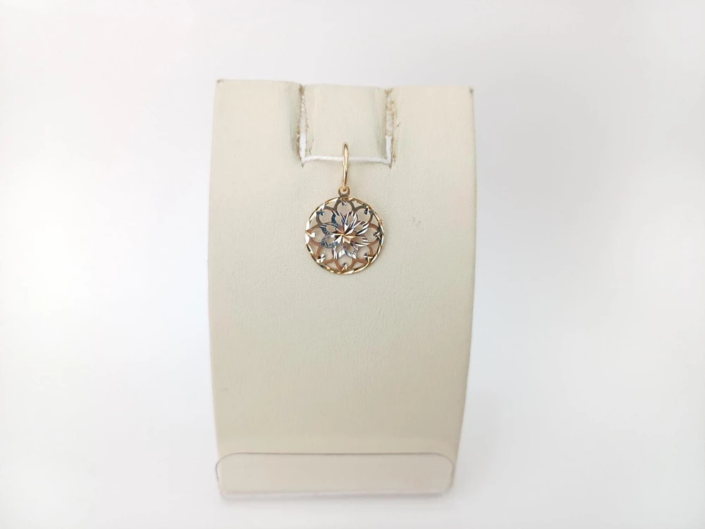 Подвес из красного золота 585 пробы