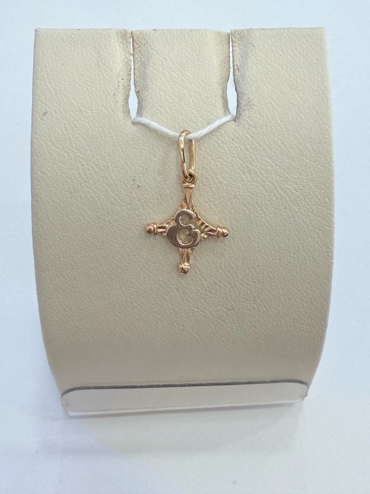 Подвес из красного золота 585 пробы