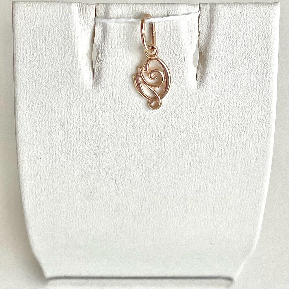 Подвес из красного золота 585 пробы