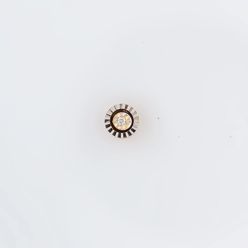 Подвес с бриллиантом из красного золота 585 пробы