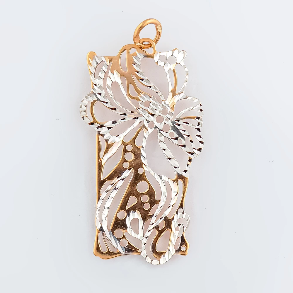 Подвес из красного золота 585 пробы