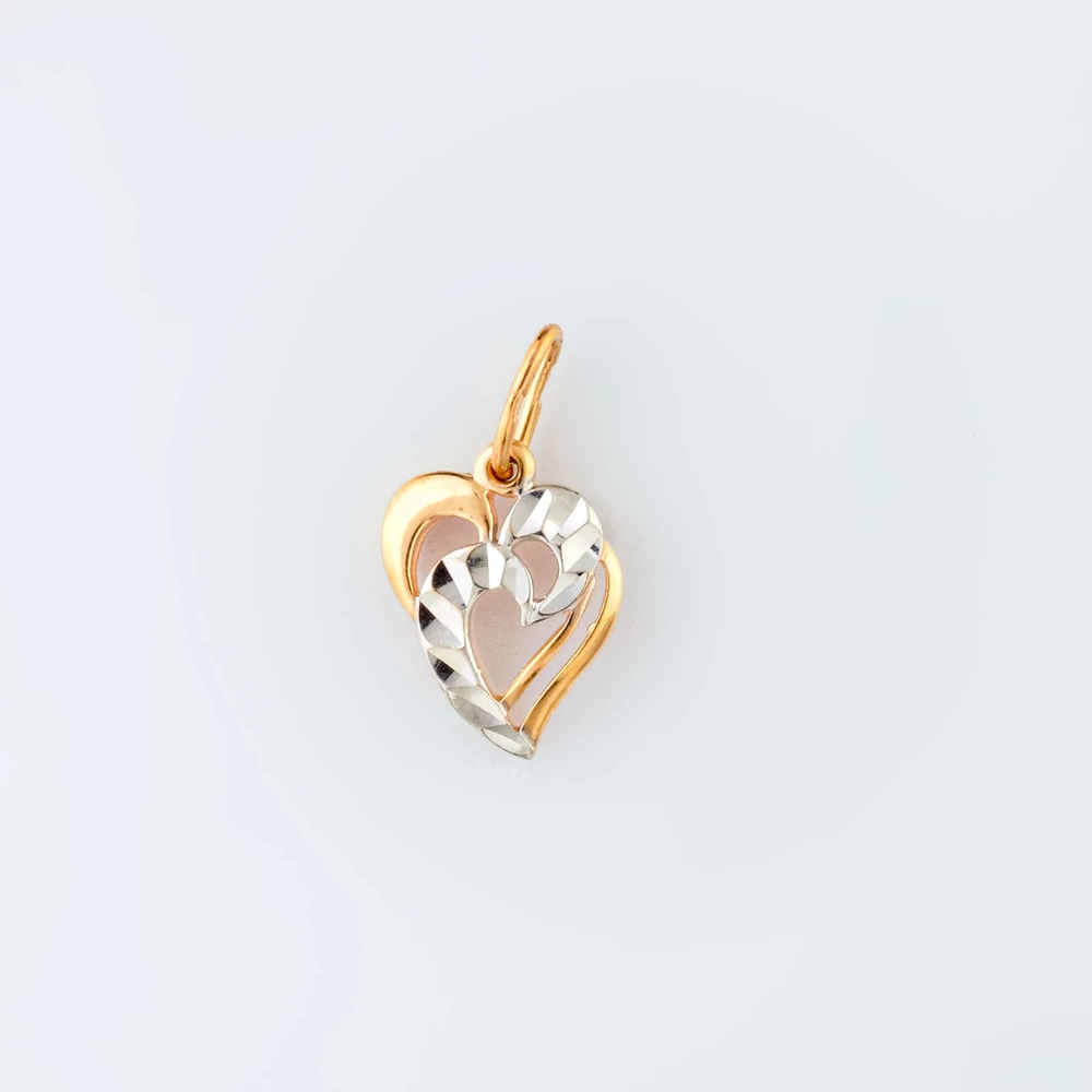 Подвес из красного золота 585 пробы