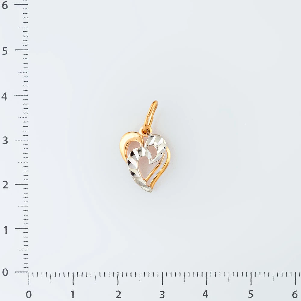 Подвес из красного золота 585 пробы