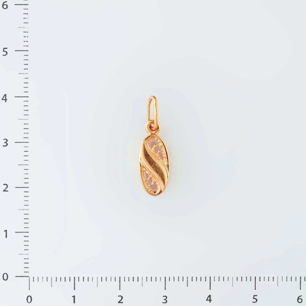 Подвес из красного золота 583 пробы