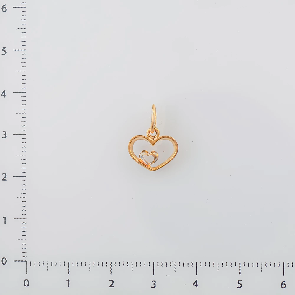 Подвес из красного золота 585 пробы