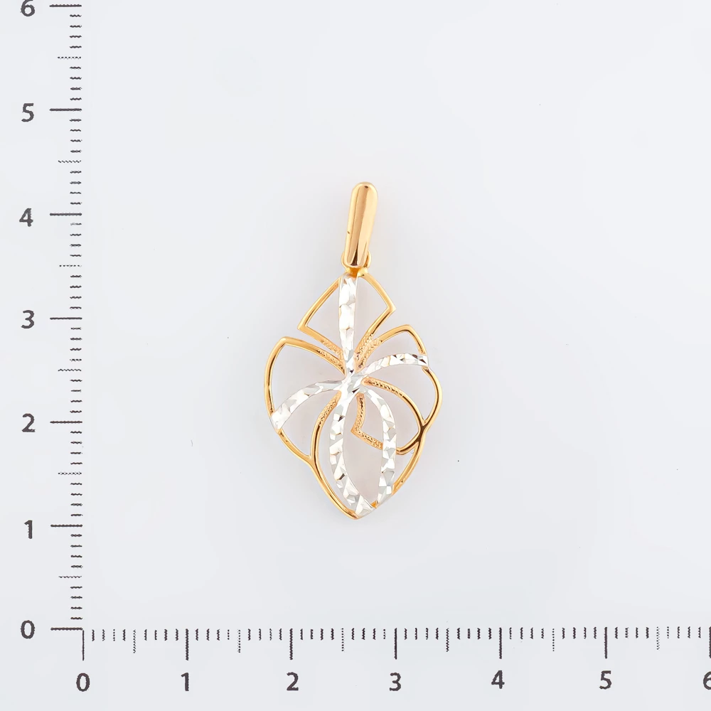 Подвес из красного золота 585 пробы