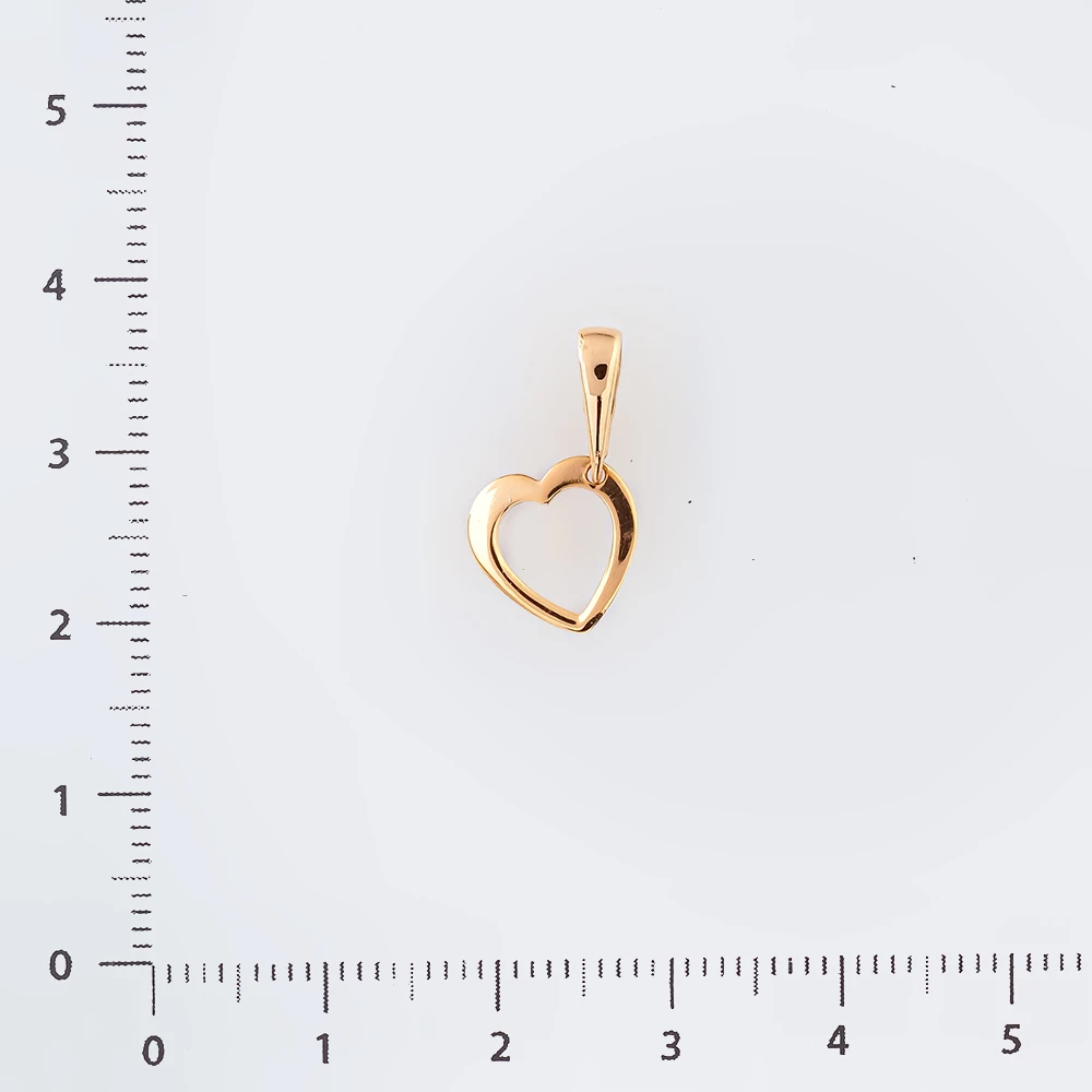 Подвес из красного золота 585 пробы