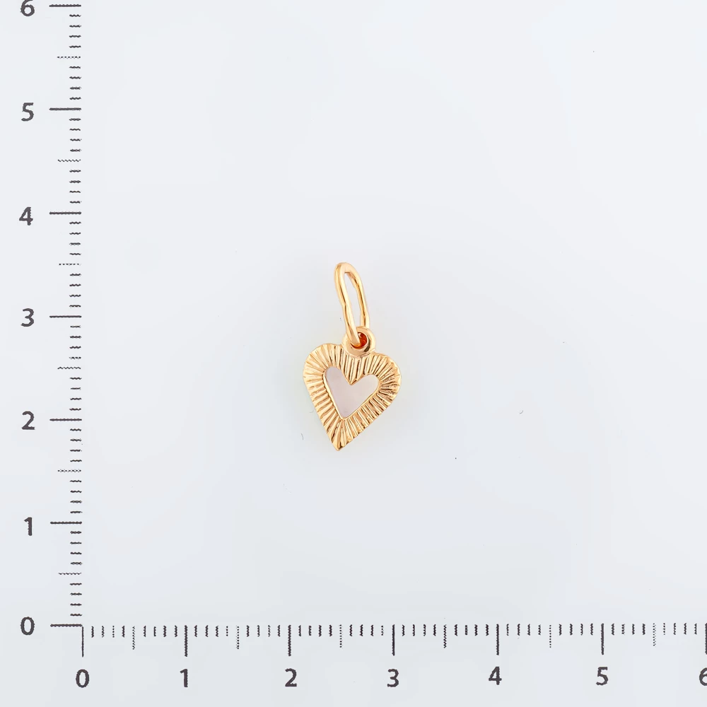 Подвес из красного золота 585 пробы