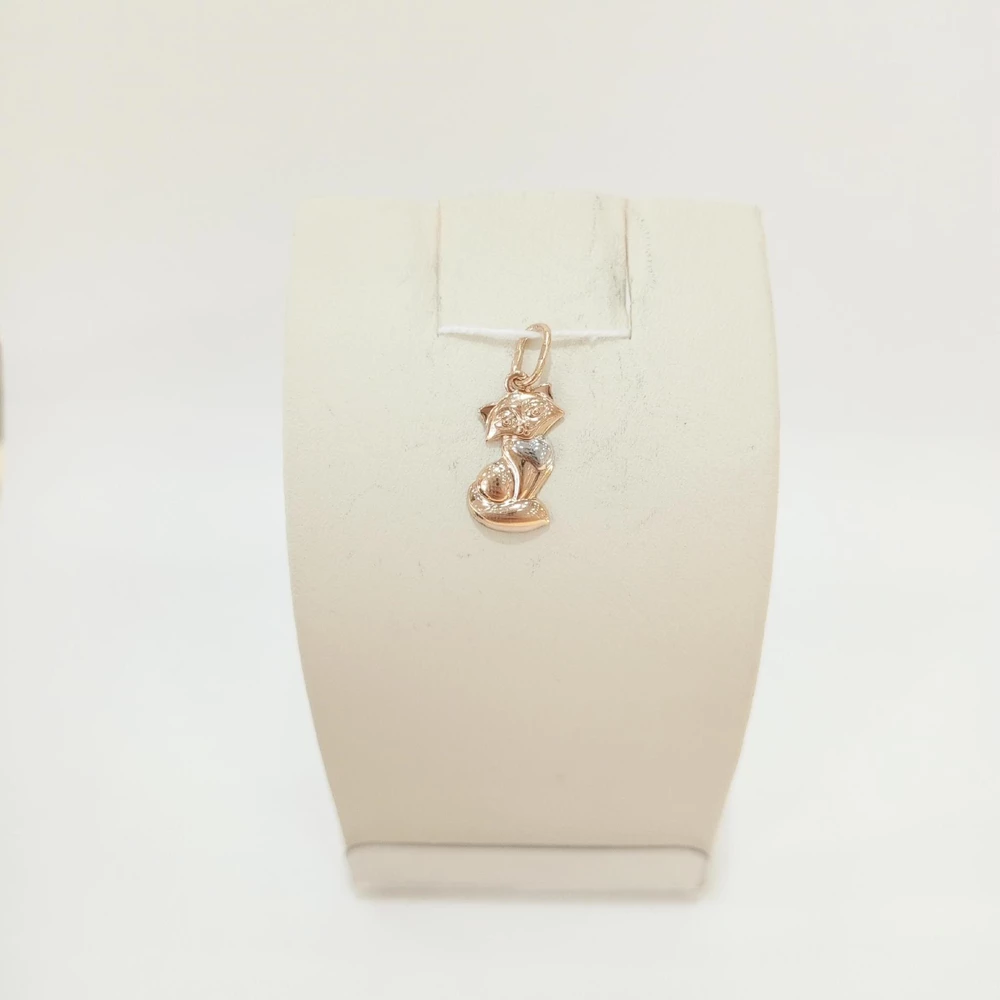 Подвес из красного золота 585 пробы