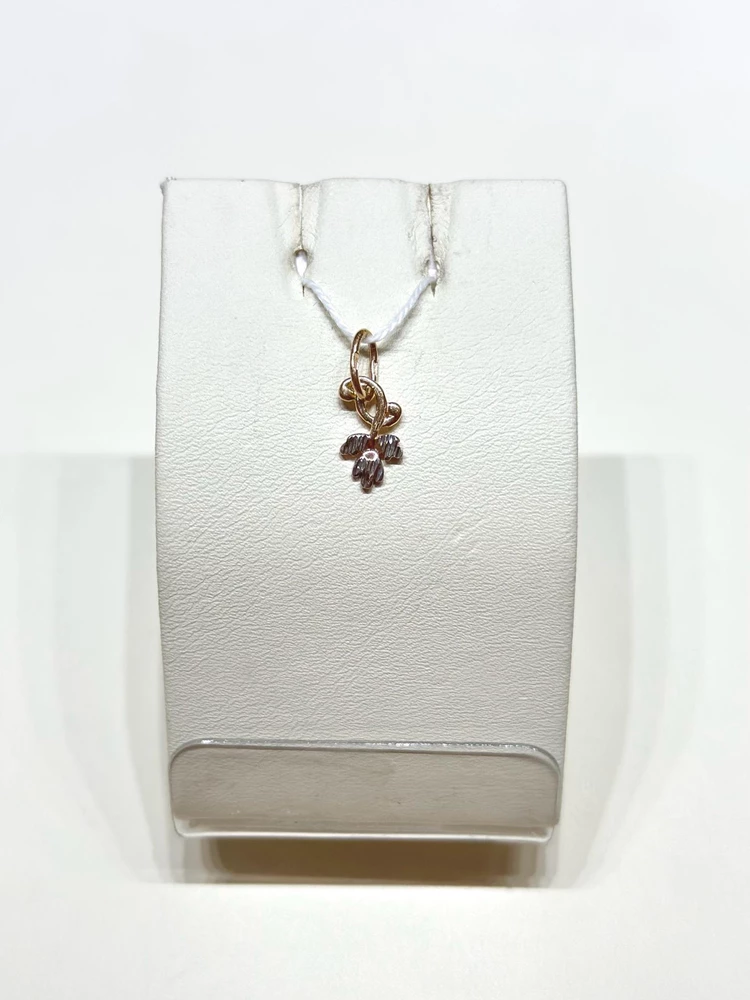 Подвес из красного золота 585 пробы