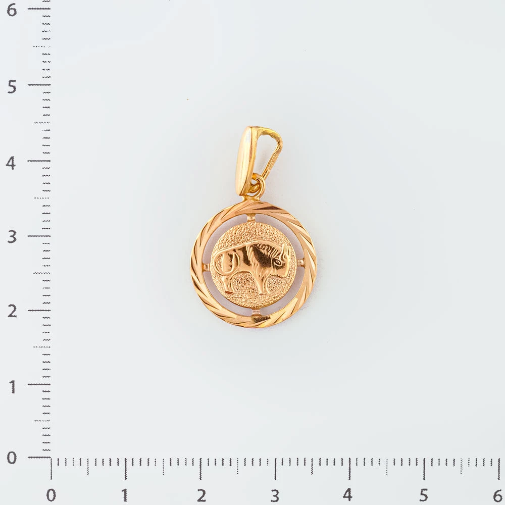 Подвес из красного золота 583 пробы