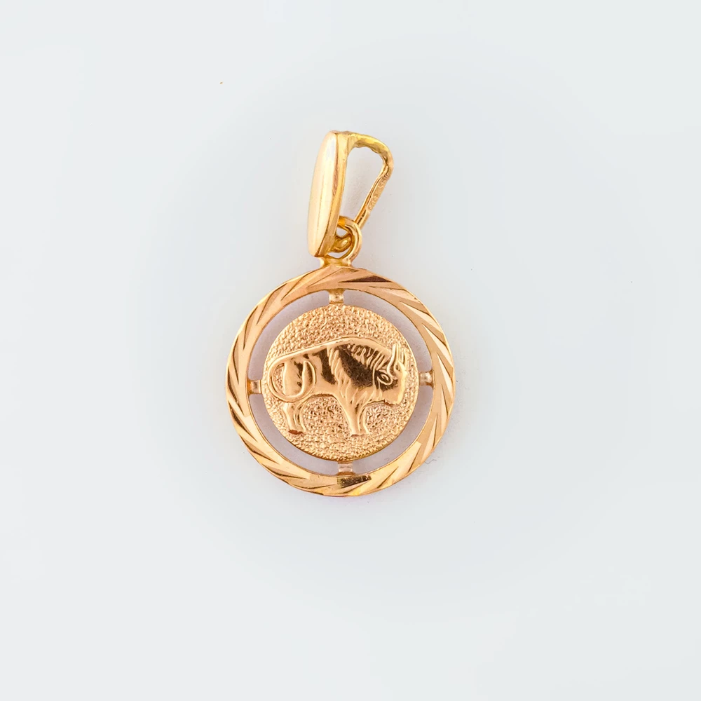 Подвес из красного золота 583 пробы