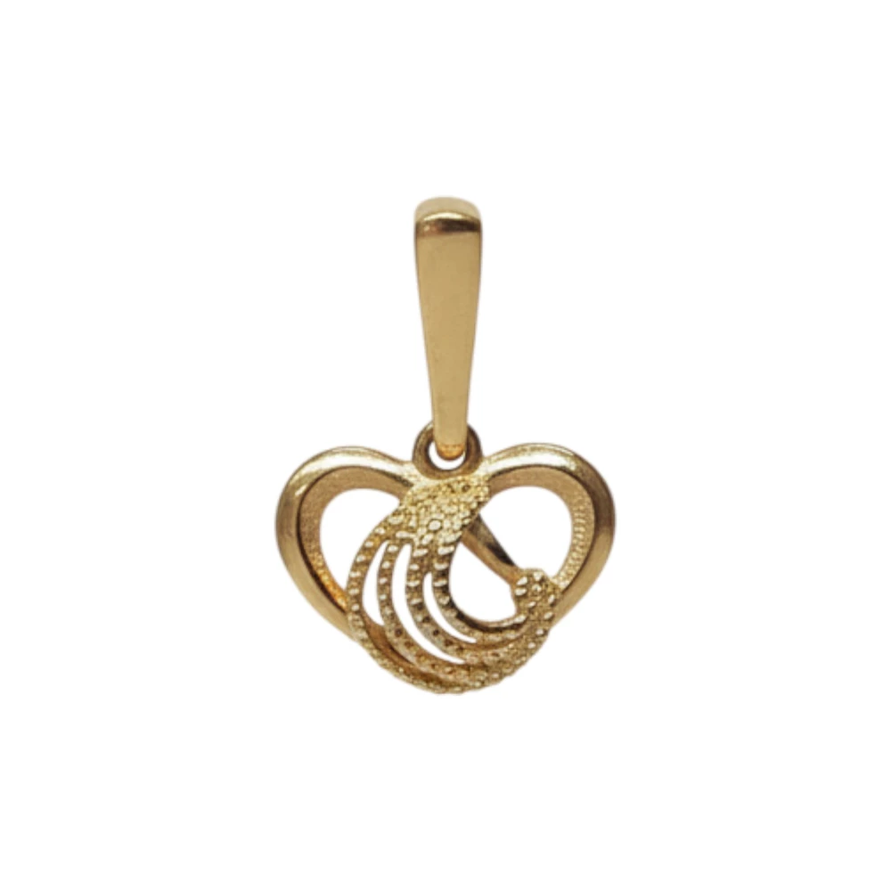 Подвес из красного золота 585 пробы