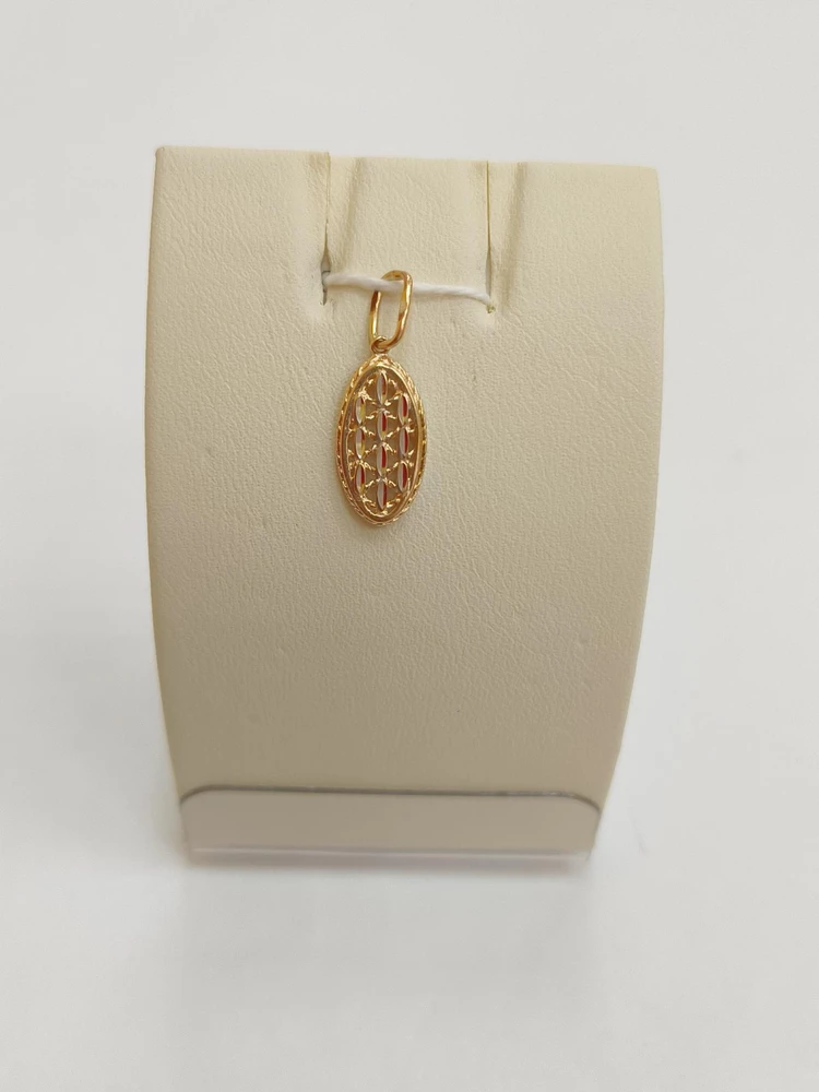 Подвес из красного золота 585 пробы