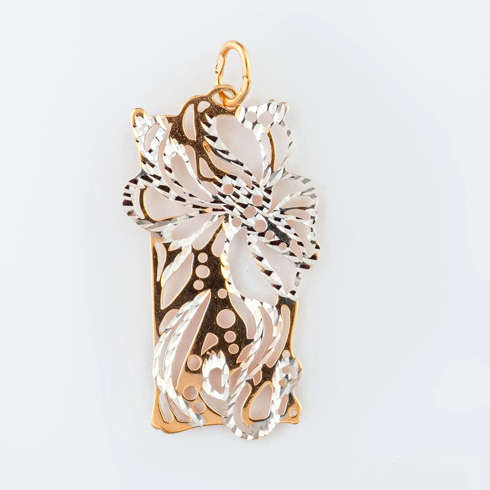 Подвес из красного золота 585 пробы