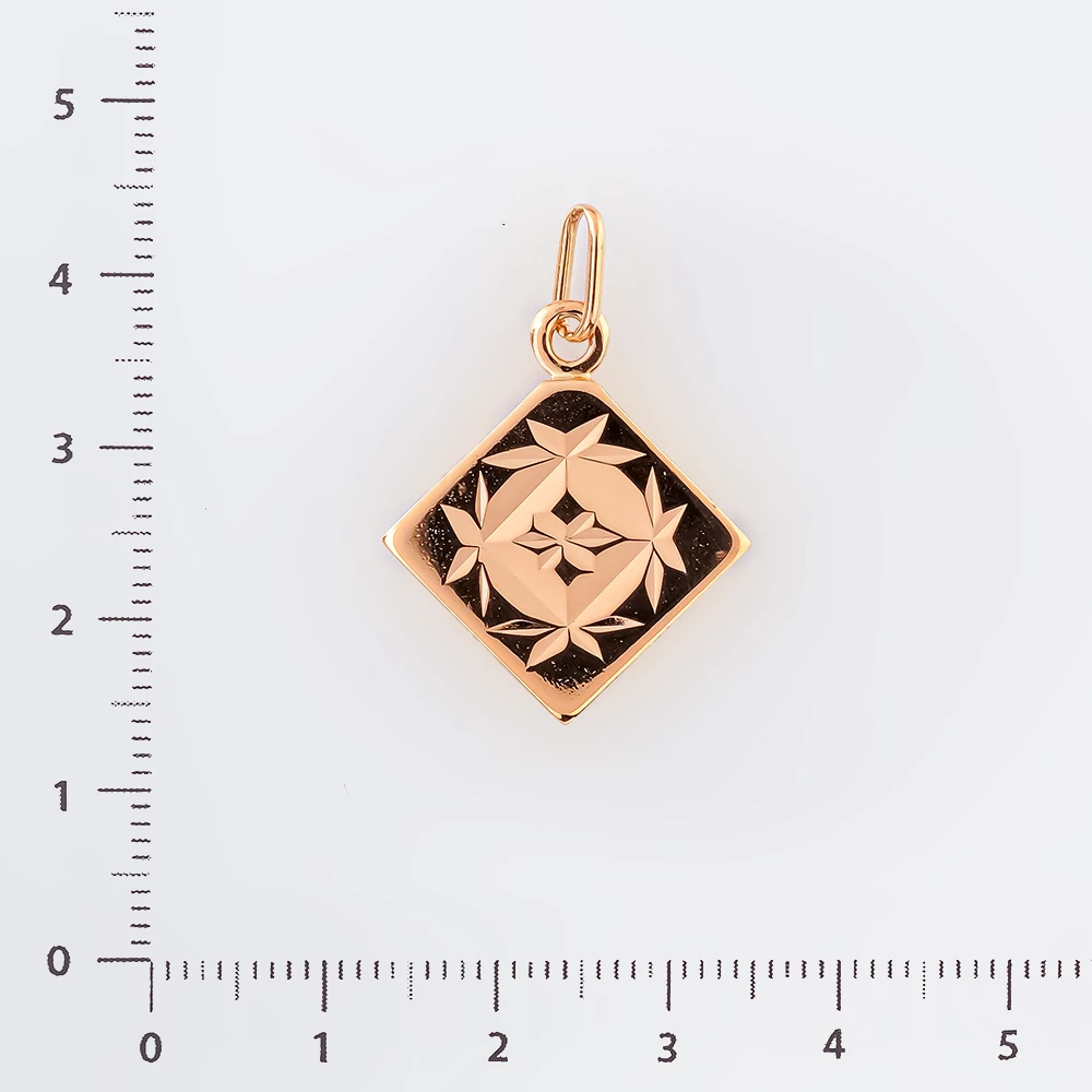 Подвес из красного золота 583 пробы