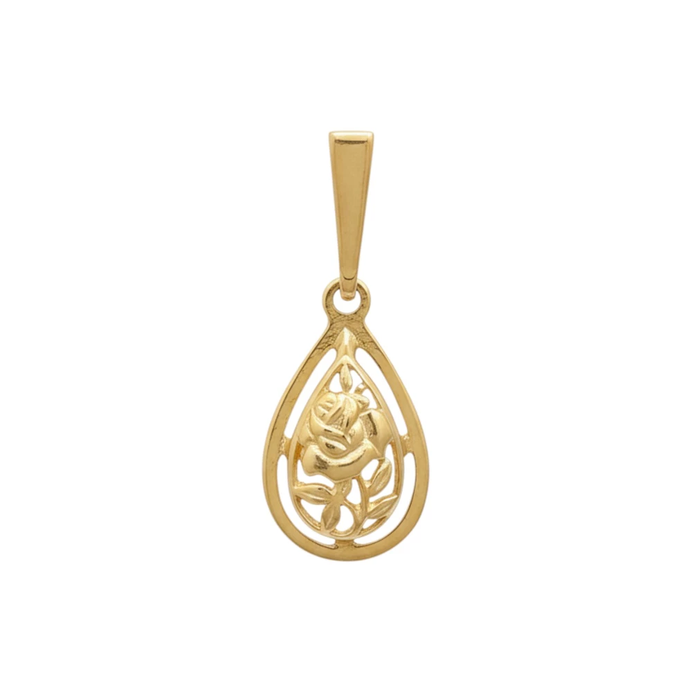 Подвес из красного золота 585 пробы