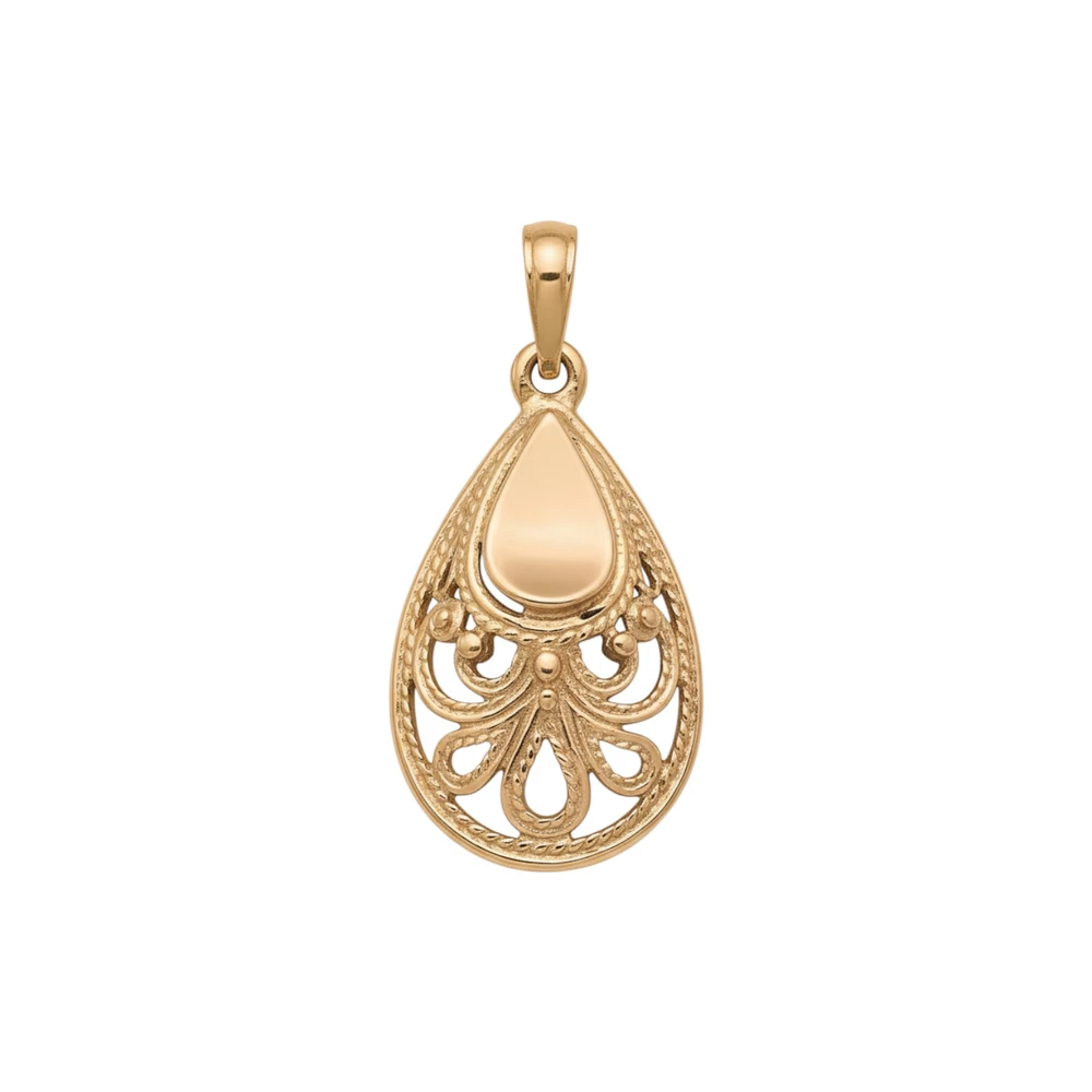 Подвес из красного золота 585 пробы