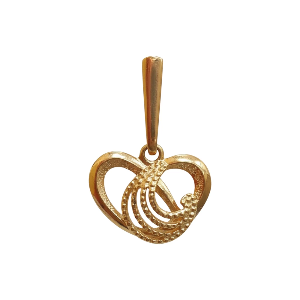 Подвес из красного золота 585 пробы