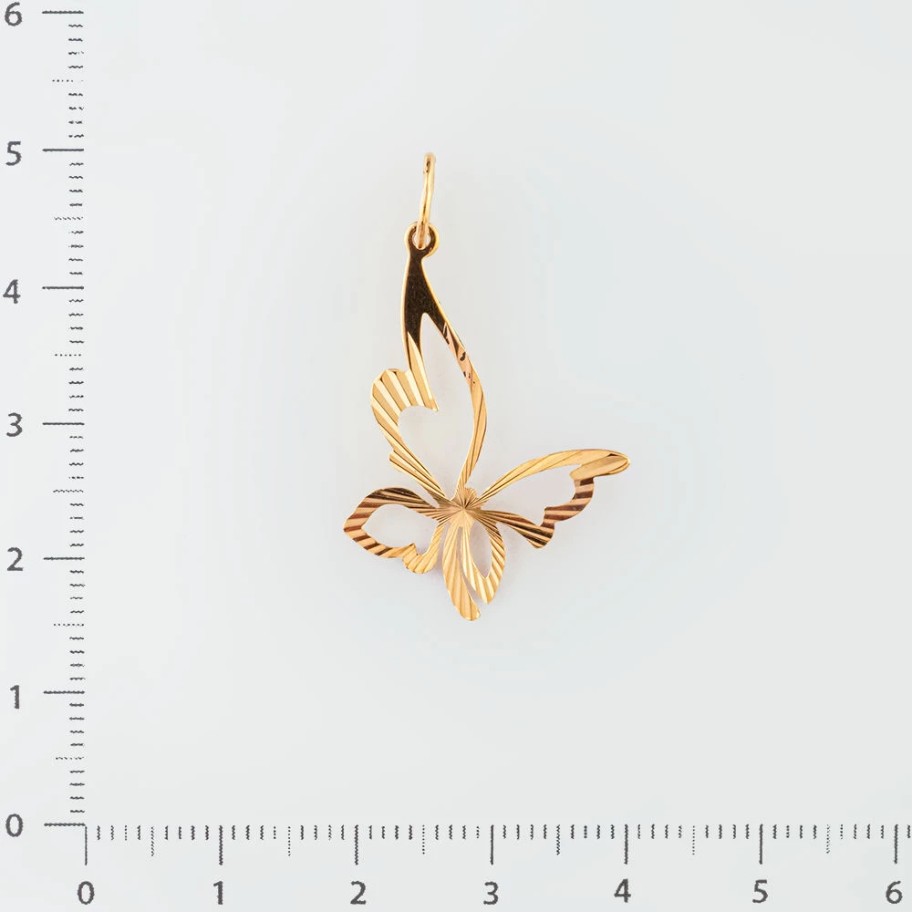 Подвес из красного золота 585 пробы