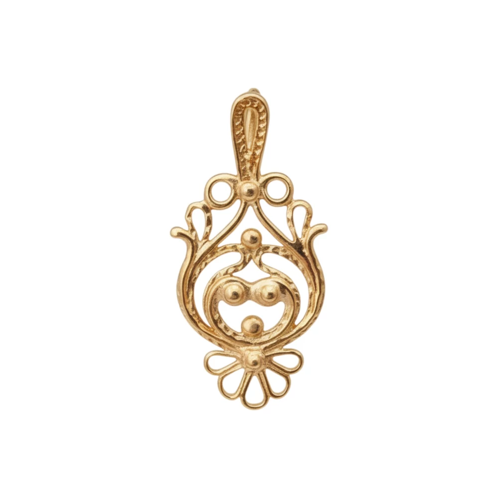 Подвес из красного золота 583 пробы