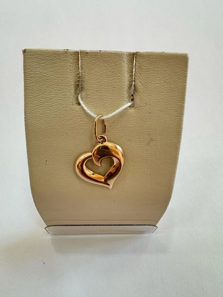 Подвес из красного золота 585 пробы