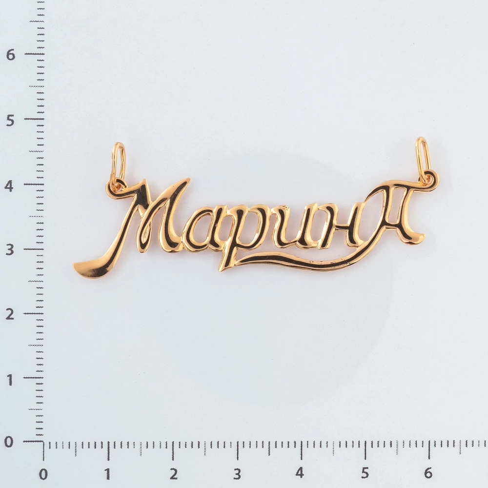 Подвес из красного золота 585 пробы