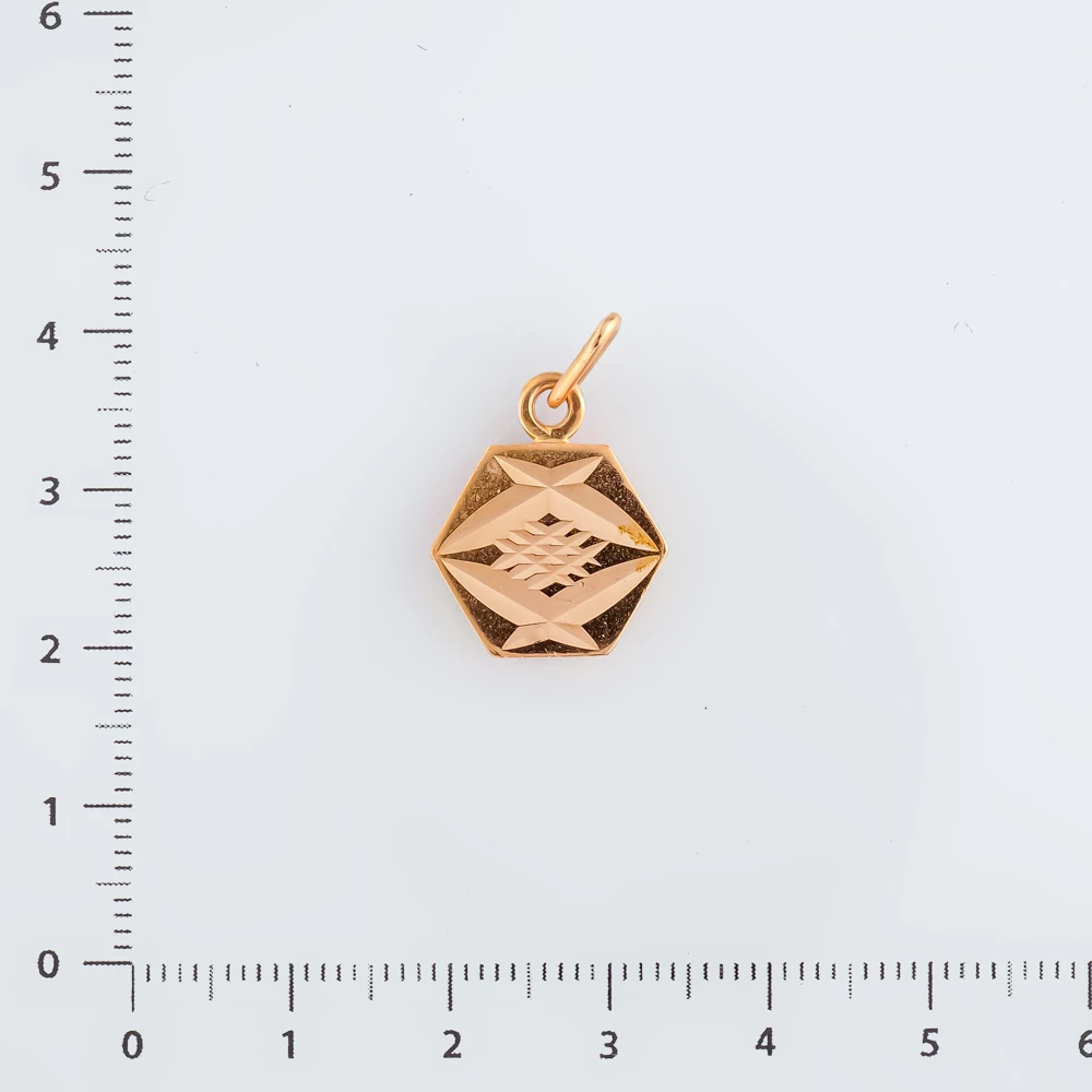 Подвес из красного золота 583 пробы