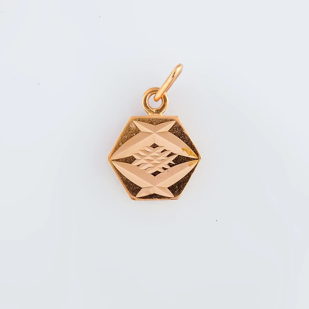 Подвес из красного золота 583 пробы