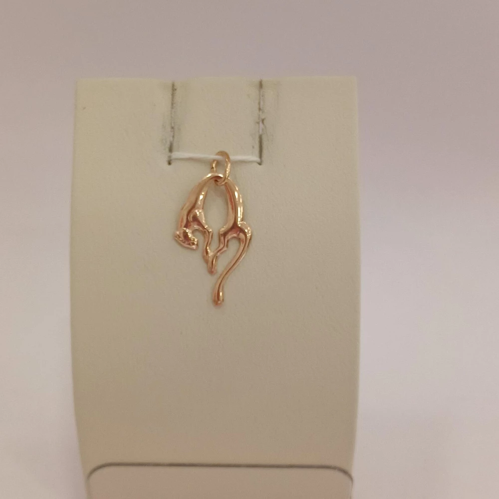 Подвес из красного золота 585 пробы