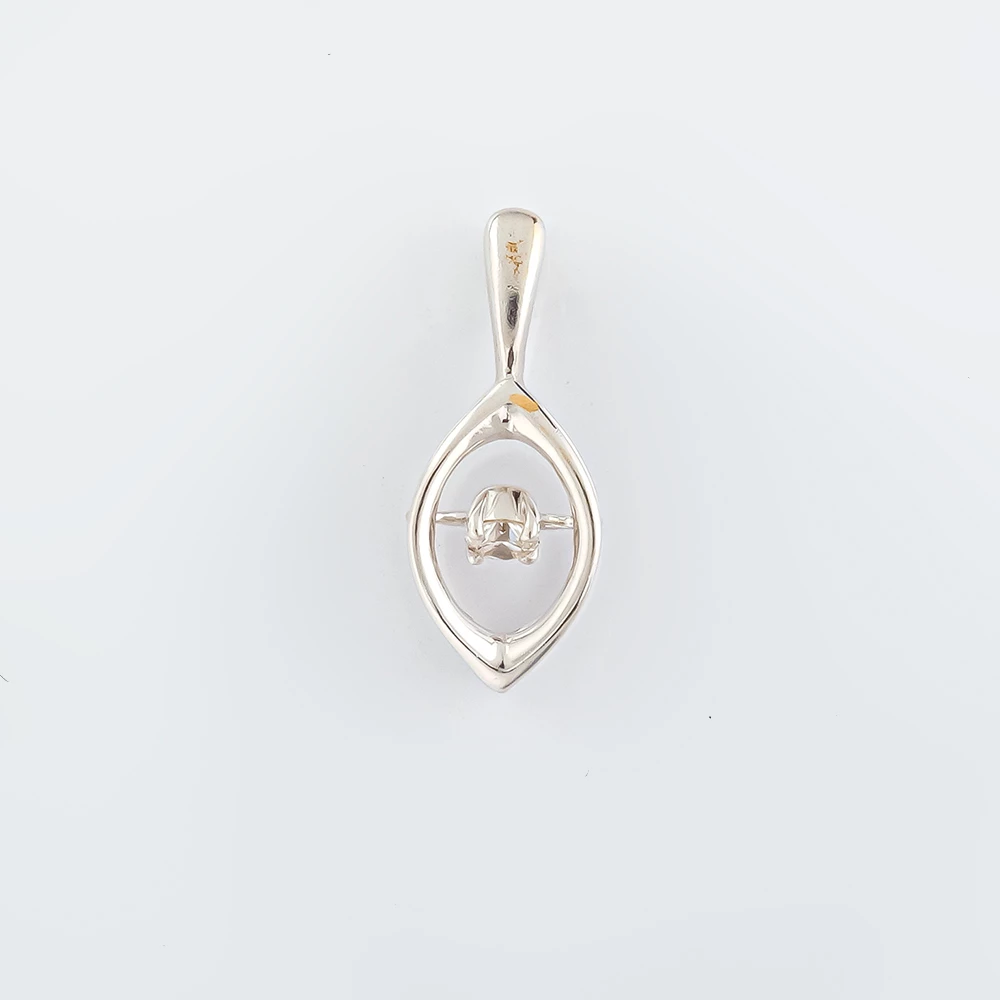 Подвес с бриллиантом из белого золота 585 пробы