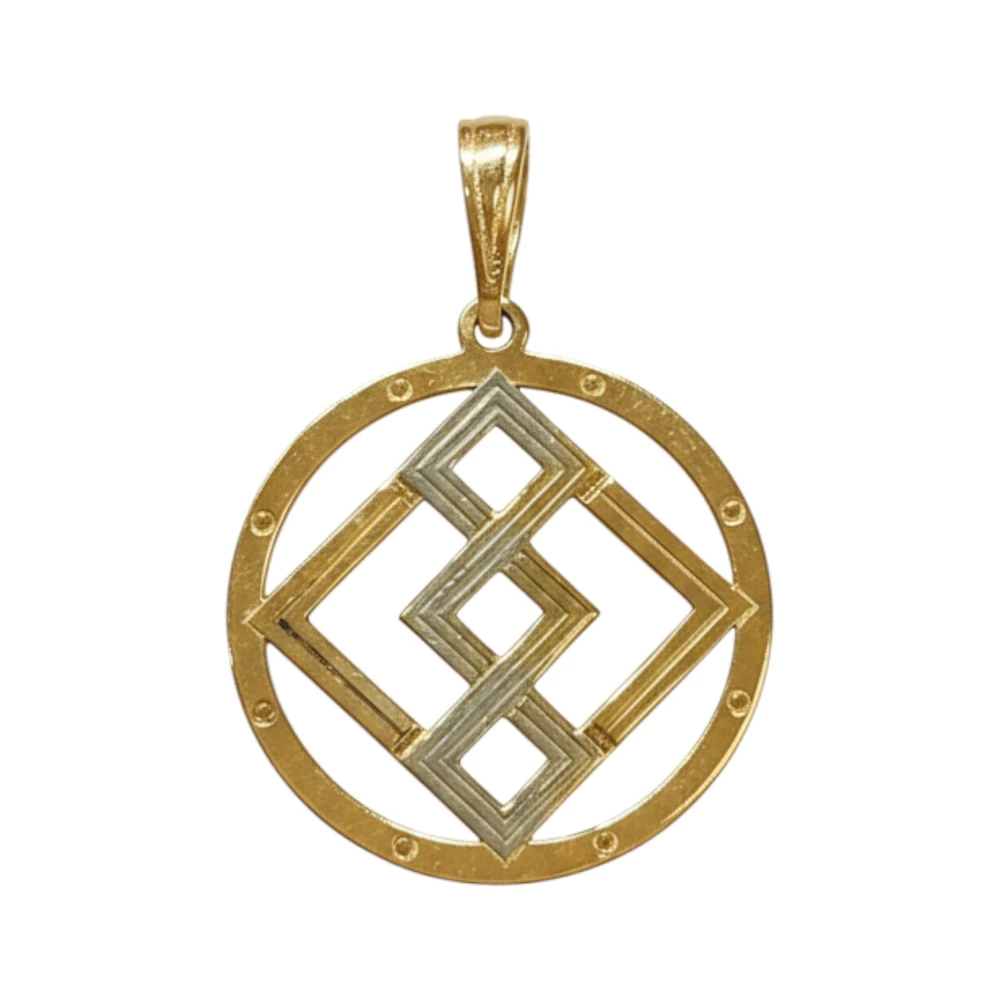 Подвес из красного золота 585 пробы