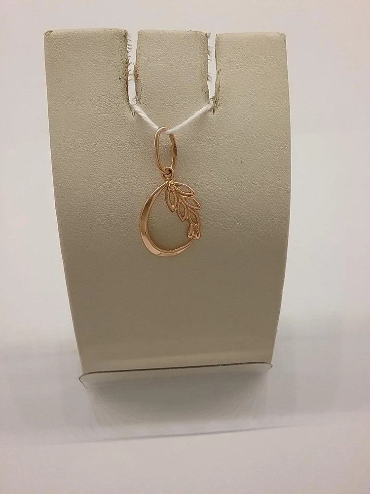 Подвес из красного золота 583 пробы