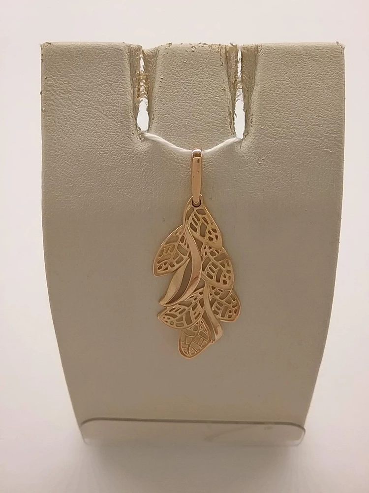 Подвес из красного золота 585 пробы