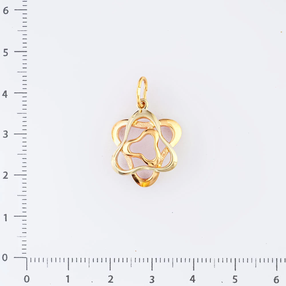 Подвес из красного золота 585 пробы