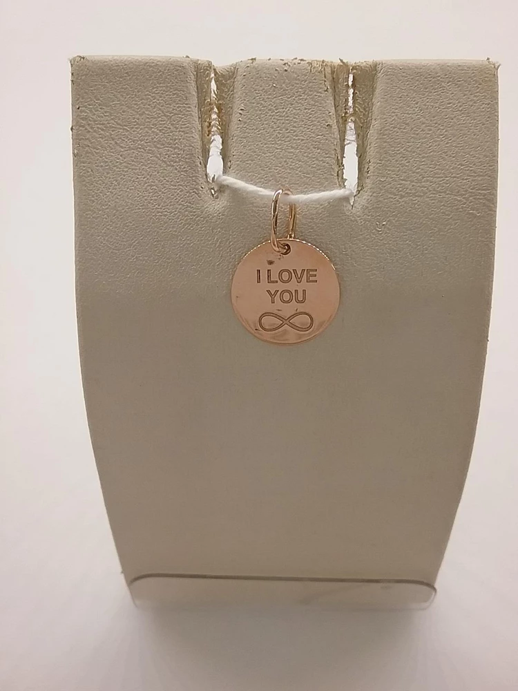 Подвес из красного золота 585 пробы