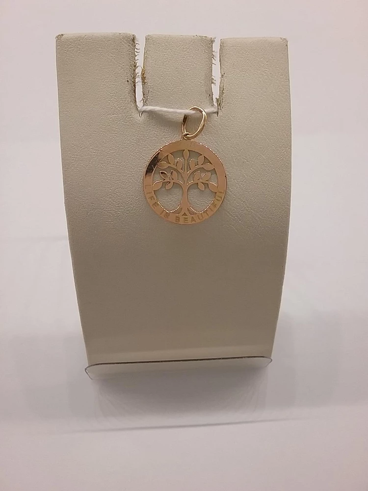 Подвес из красного золота 585 пробы