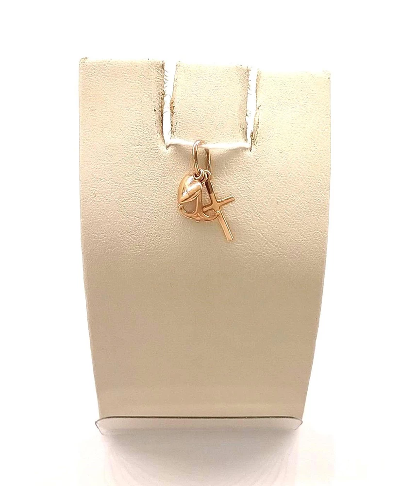 Подвес из красного золота 585 пробы