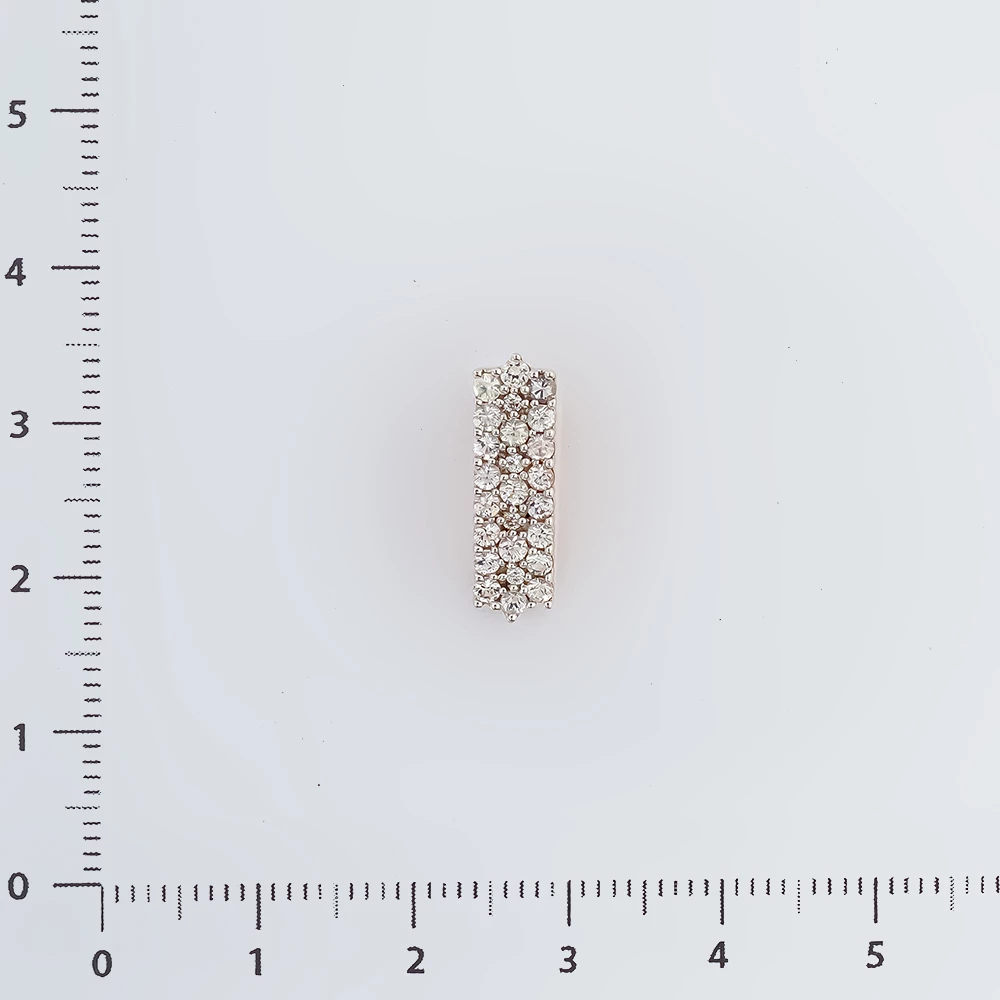 Подвес с бриллиантом из красного золота 585 пробы