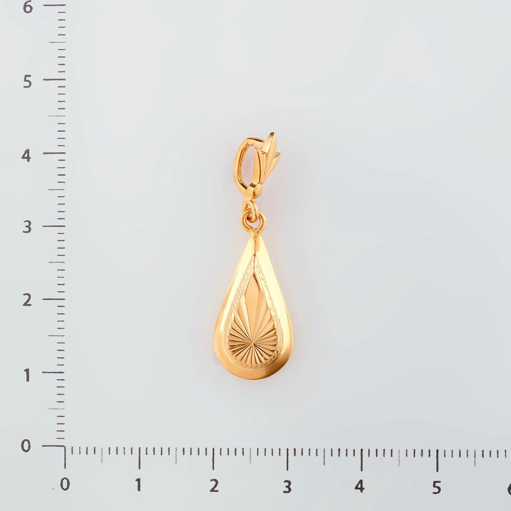 Подвес из красного золота 583 пробы