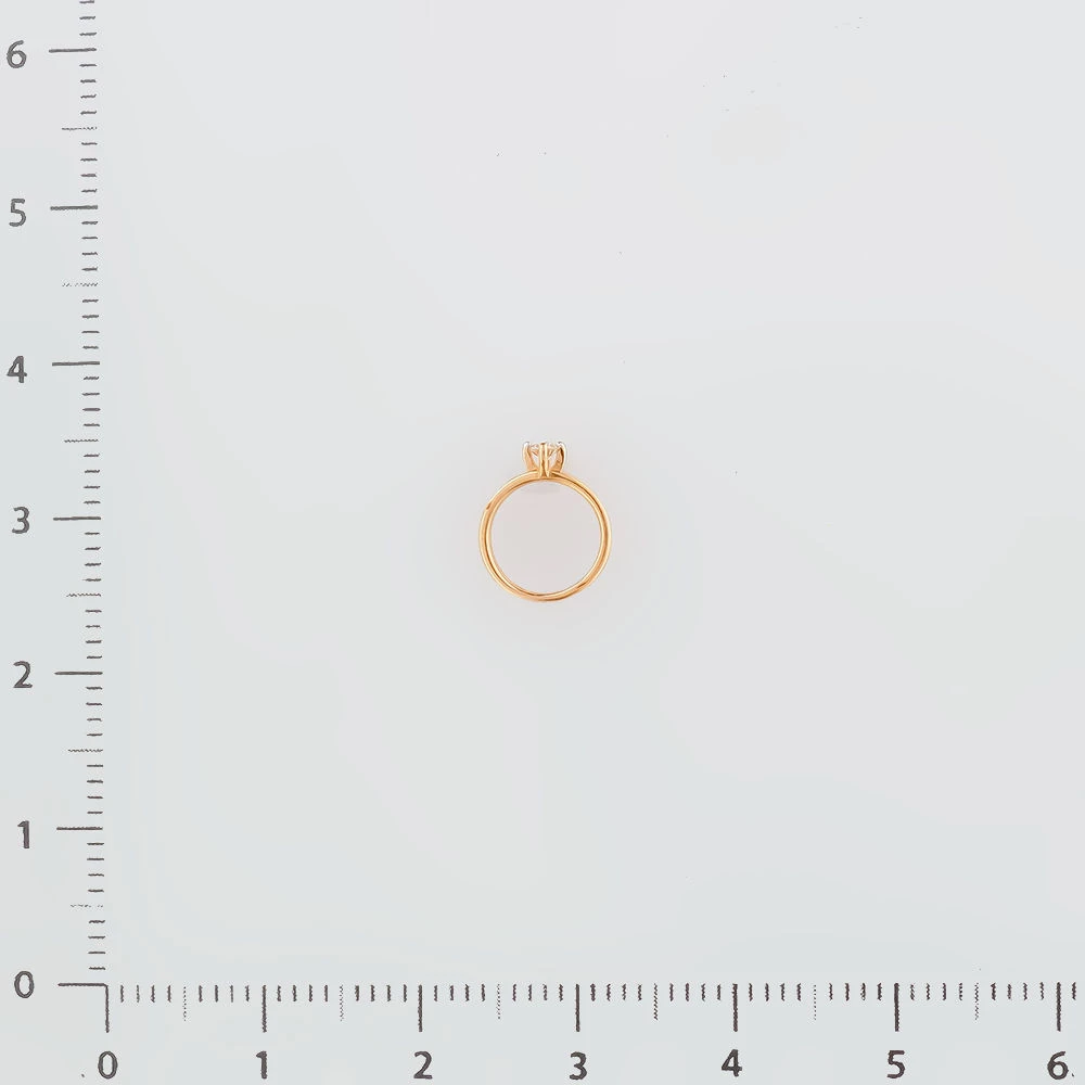 Подвес с бриллиантом из красного золота 585 пробы