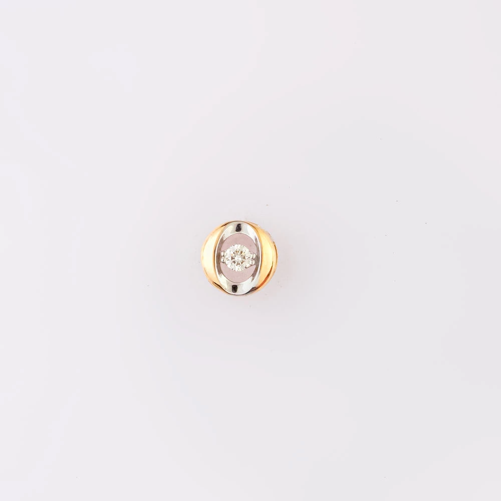 Подвес с бриллиантом из красного золота 585 пробы